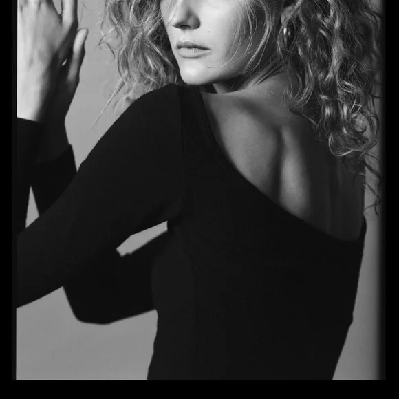 FRANCES DE LOURDES Aurelia Wool Blend Jersey Top - Picture 3 of 7